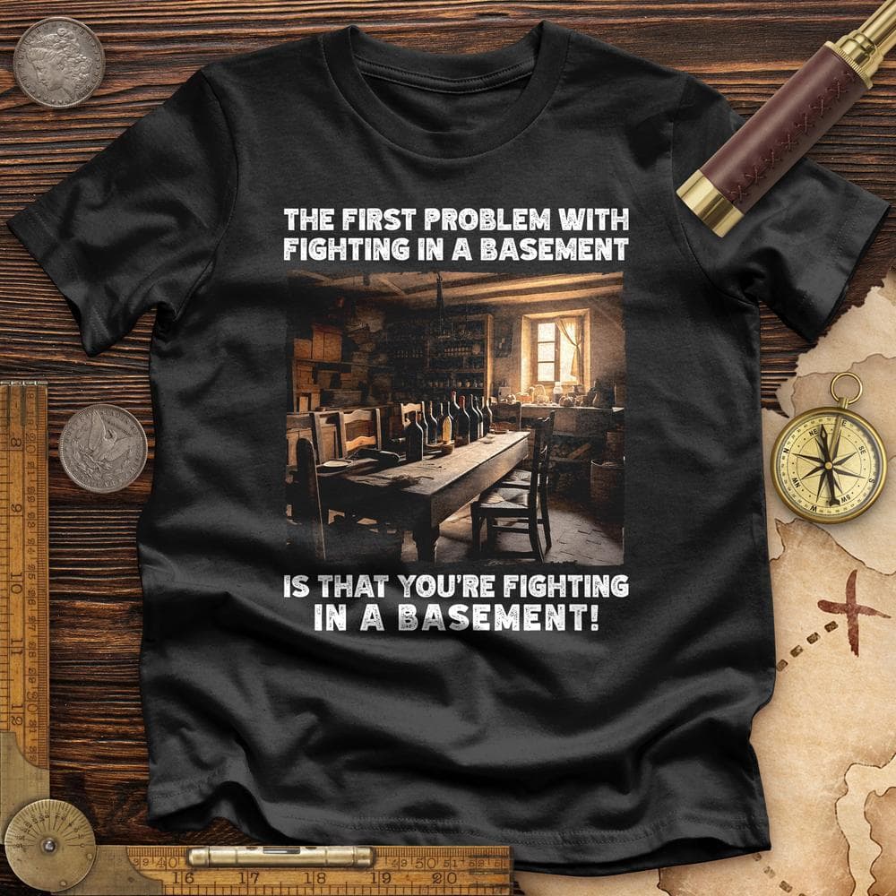 Fighting in a Basement Premium Quality Tee Hoodie, Sweatshirt | ZylaModa.com (Image 2)