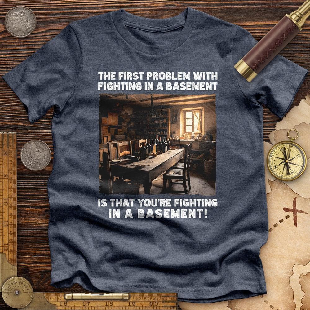 Fighting in a Basement Premium Quality Tee Hoodie, Sweatshirt | ZylaModa.com (Image 4)