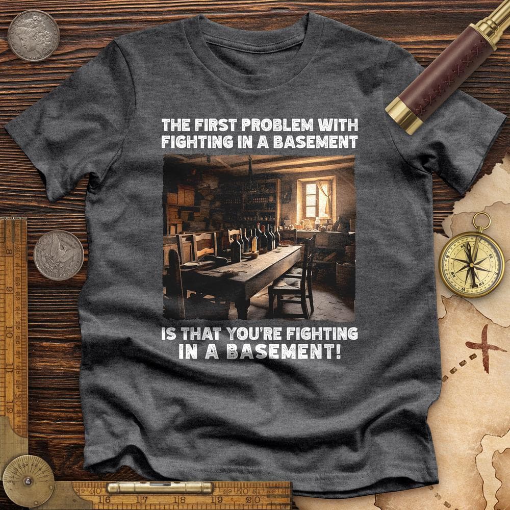 Fighting in a Basement Premium Quality Tee Hoodie, Sweatshirt | ZylaModa.com (Image 3)