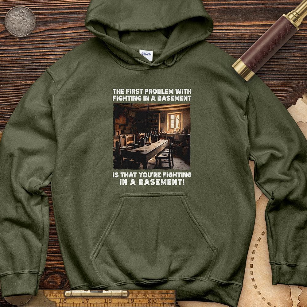 Fighting in a Basement Hoodie T-Shirts, Sweatshirt | ZylaModa.com (Image 2)