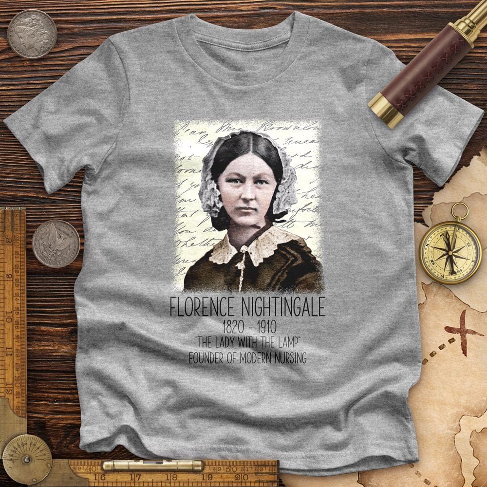 Florence Nightingale Premium Quality Tee Hoodie, Sweatshirt | ZylaModa.com (Image 2)