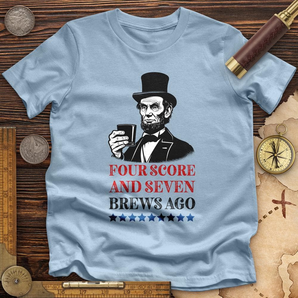 Four Score and Seven Brews Ago Premium Quality Tee Hoodie, Sweatshirt | ZylaModa.com (Image 4)