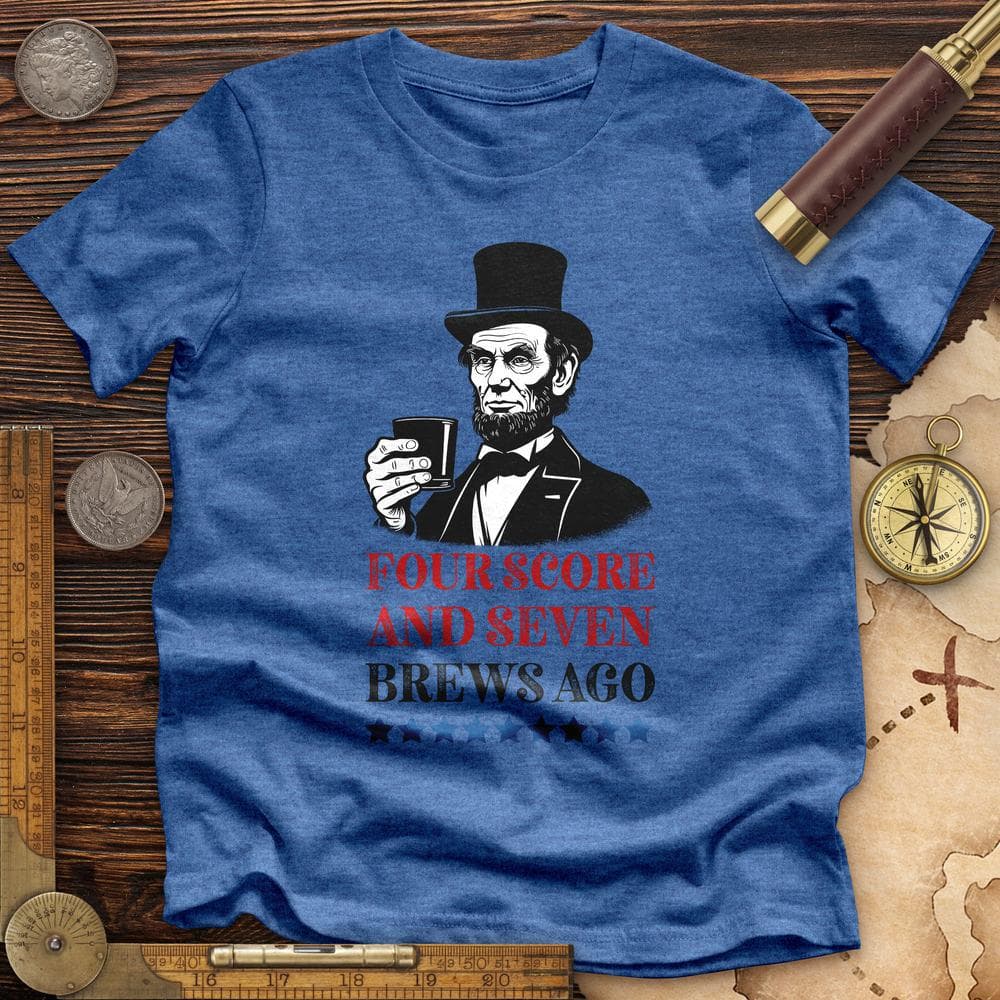 Four Score and Seven Brews Ago Premium Quality Tee Hoodie, Sweatshirt | ZylaModa.com (Image 1)