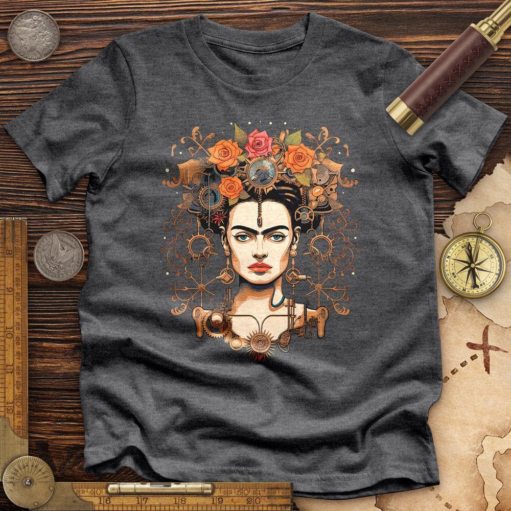 Frida Kahlo Steampunk Premium Quality Tee Hoodie, Sweatshirt | ZylaModa.com (Image 3)
