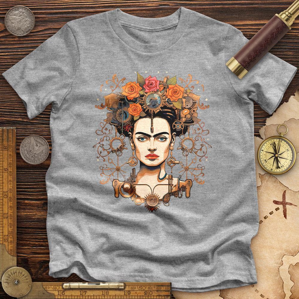 Frida Kahlo Steampunk Premium Quality Tee Hoodie, Sweatshirt | ZylaModa.com (Image 1)