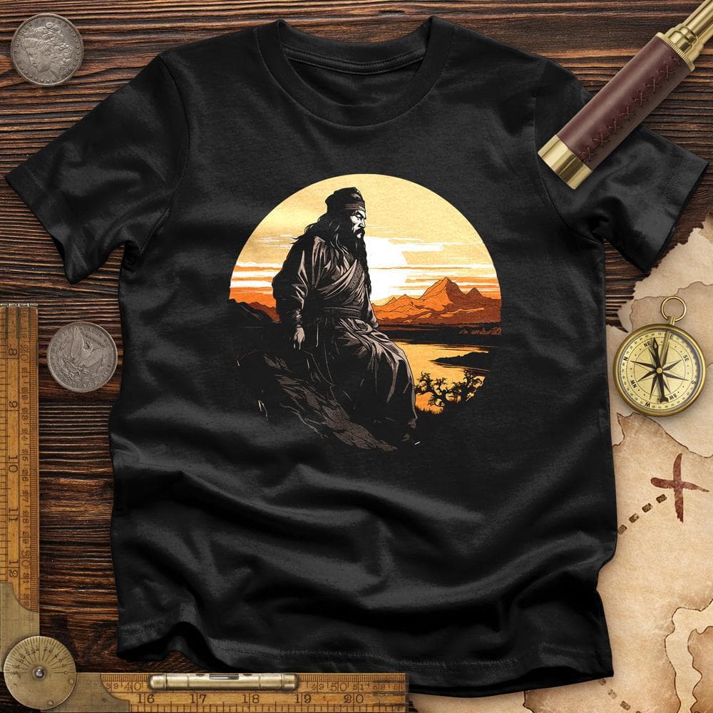 Genghis Khan Sunset Premium Quality Tee Hoodie, Sweatshirt | ZylaModa.com (Image 3)