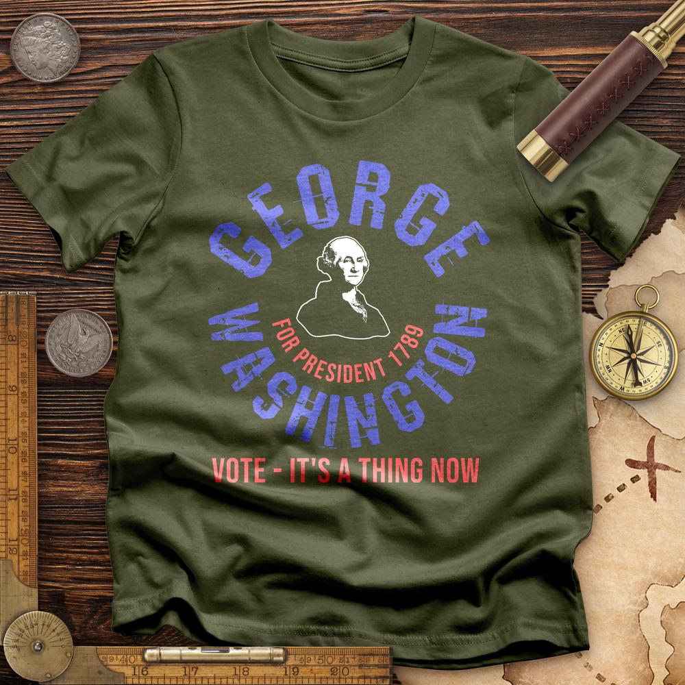 George Washington For President T-Shirt Hoodie, Sweatshirt | ZylaModa.com (Image 4)