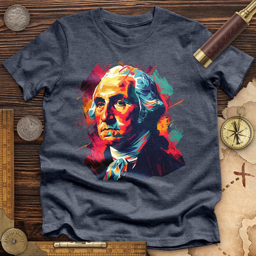 George Washington Vibrant Premium QualityTee T-Shirts, Hoodie, Sweatshirt | ZylaModa.com (Image 1)