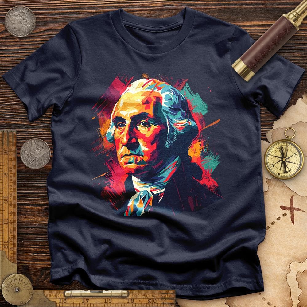 George Washington Vibrant T-Shirt Hoodie, Sweatshirt | ZylaModa.com (Image 4)