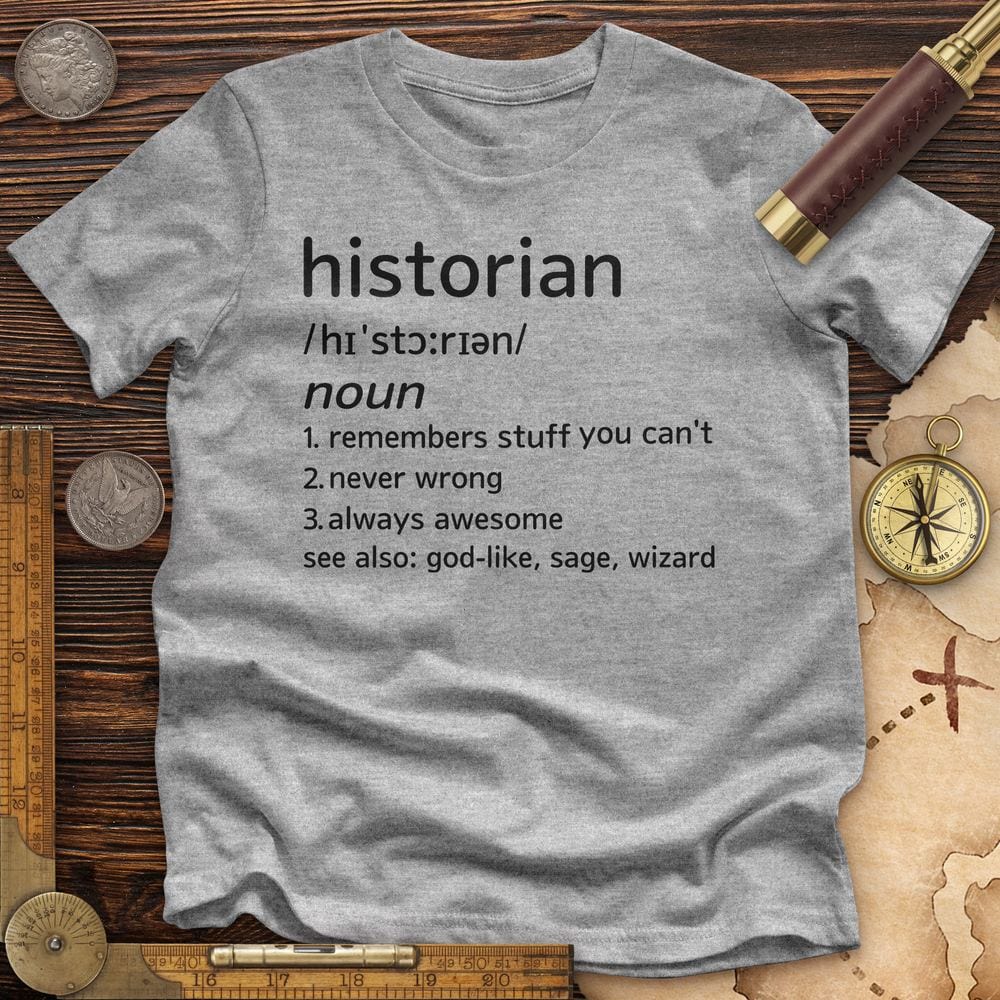 Historian Defined Premium Quality Tee Hoodie, Sweatshirt | ZylaModa.com (Image 2)