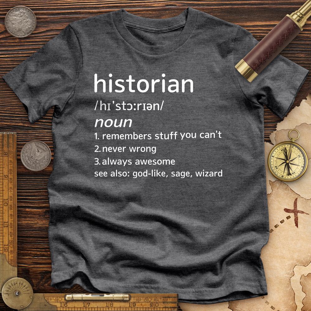 Historian Defined Premium Quality Tee Hoodie, Sweatshirt | ZylaModa.com (Image 4)