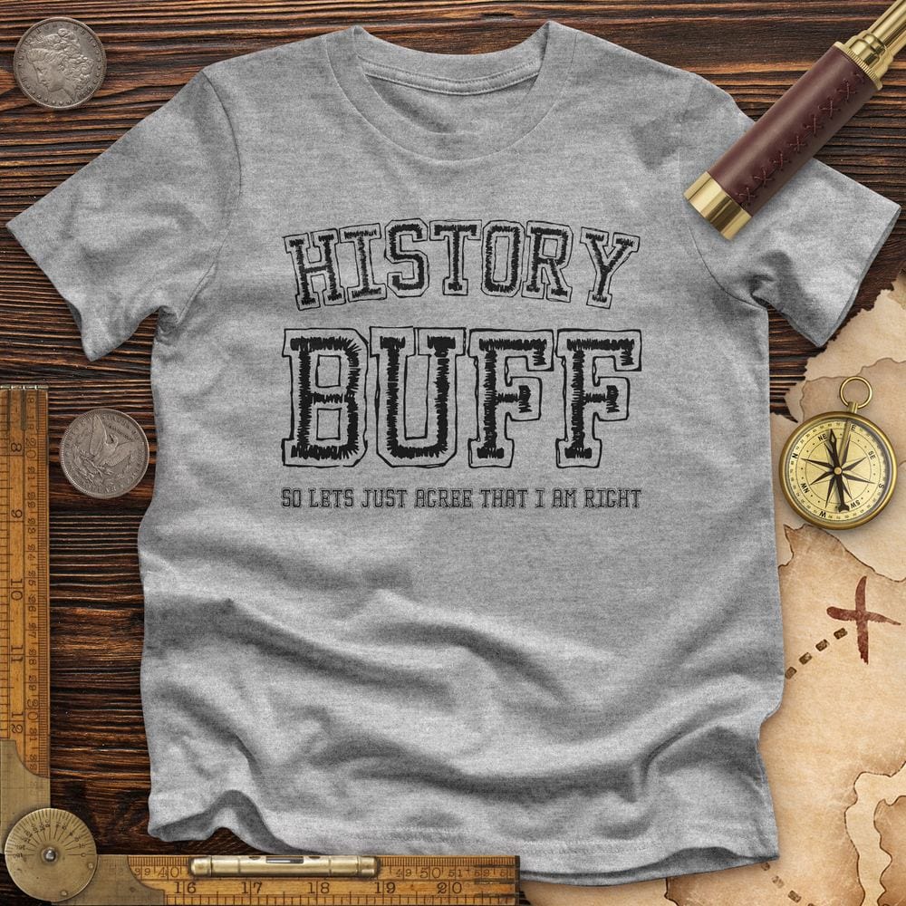 History Buff Premium Quality Tee Hoodie, Sweatshirt | ZylaModa.com (Image 1)