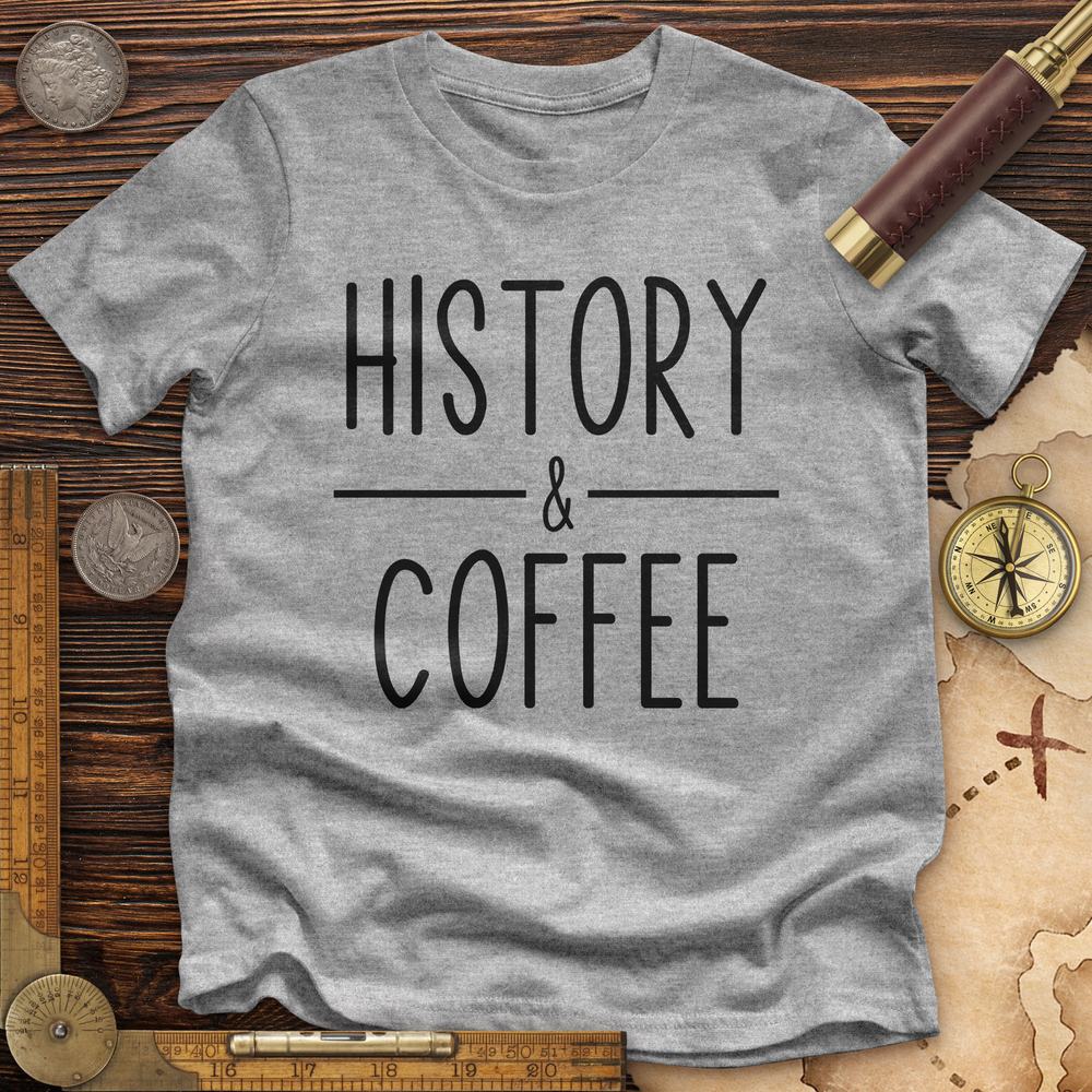 History & Coffee Premium Quality Tee Hoodie, Sweatshirt | ZylaModa.com (Image 3)