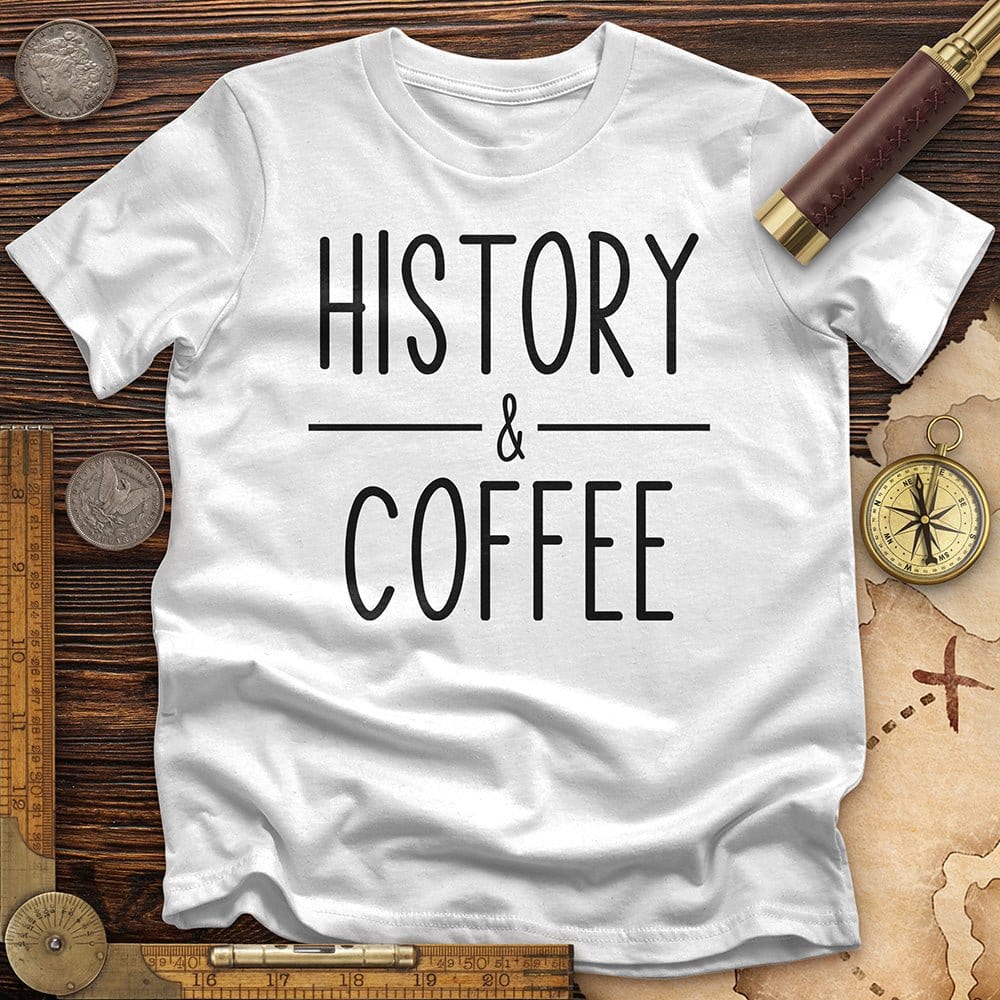 History & Coffee T-Shirt Hoodie, Sweatshirt | ZylaModa.com (Image 1)