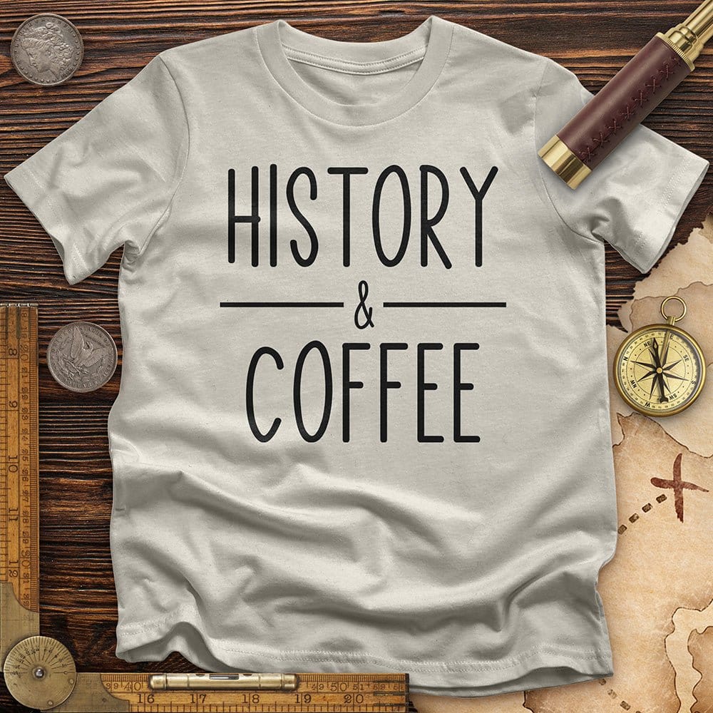 History & Coffee T-Shirt Hoodie, Sweatshirt | ZylaModa.com (Image 3)
