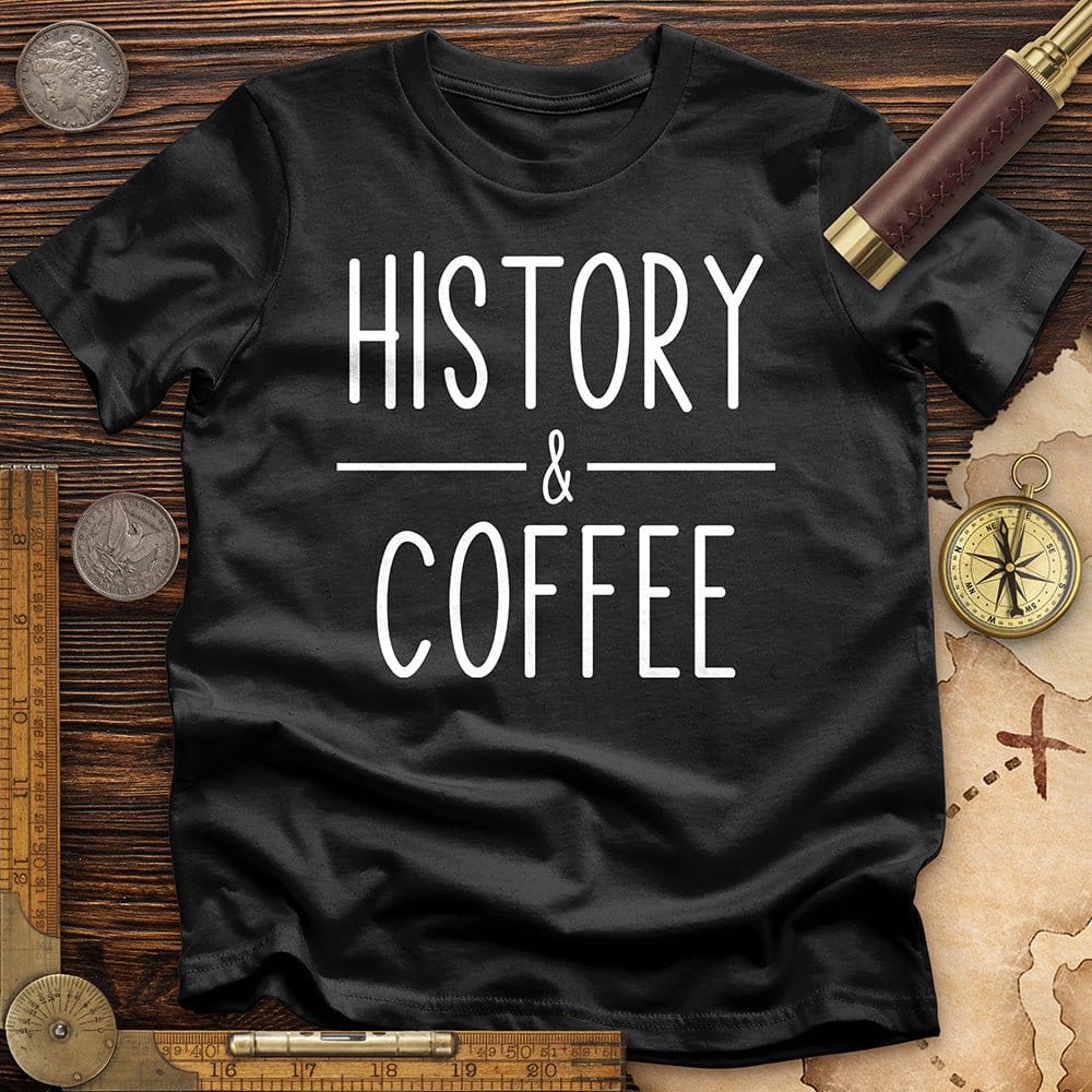 History & Coffee T-Shirt Hoodie, Sweatshirt | ZylaModa.com (Image 2)
