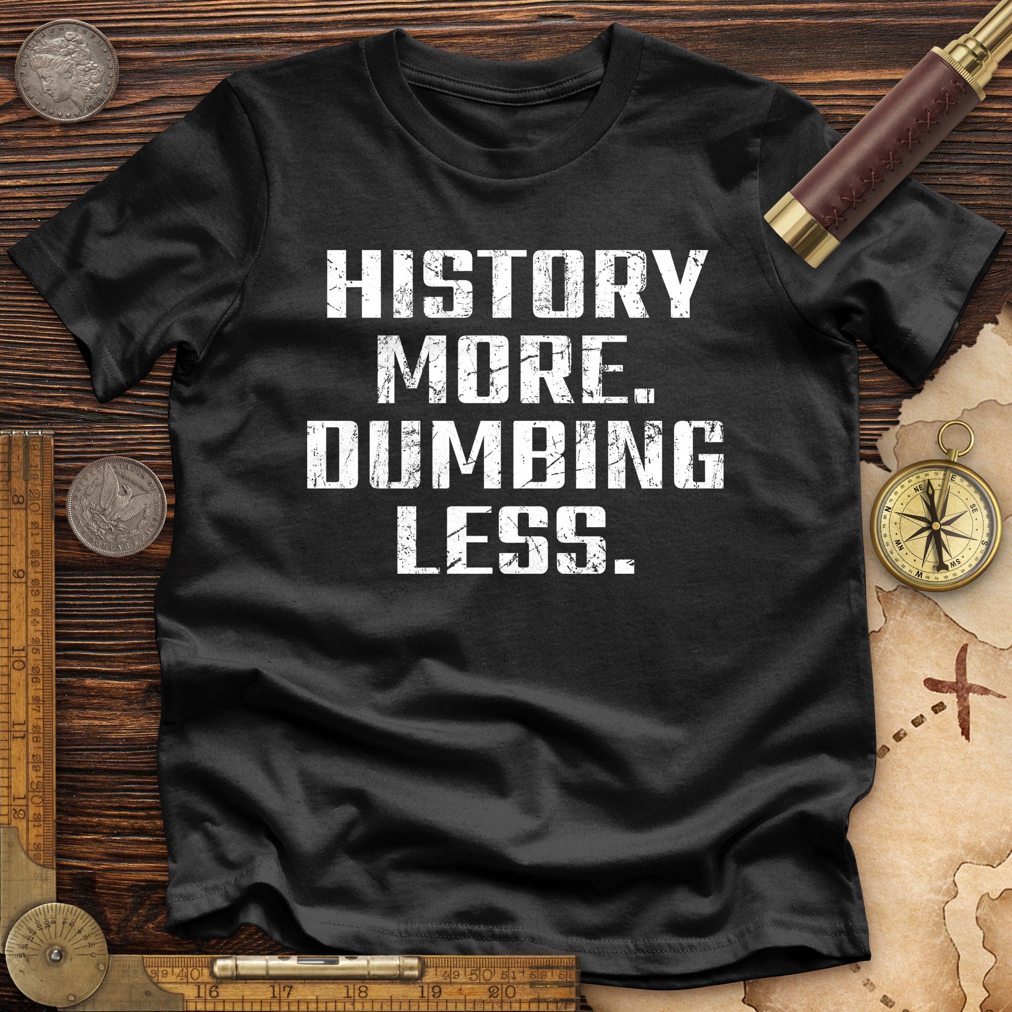 History More Dumbing Less Premium Quality Tee Hoodie, Sweatshirt | ZylaModa.com (Image 3)