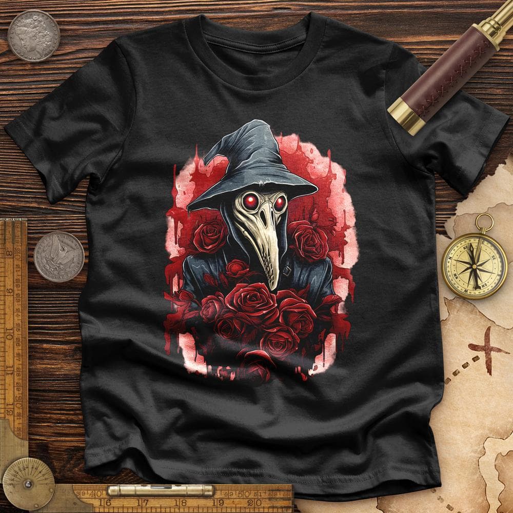 Plague Doctor Roses Premium Quality Tee Hoodie, Sweatshirt | ZylaModa.com (Image 2)