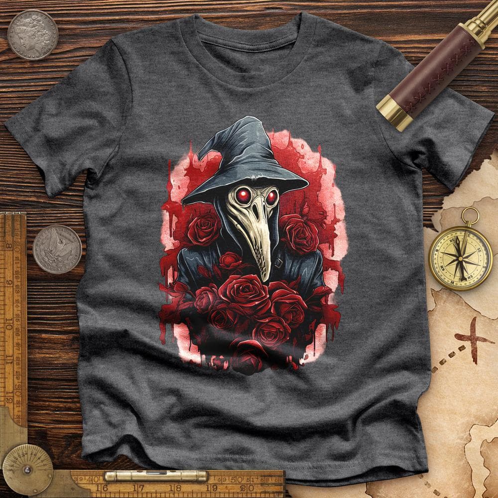 Plague Doctor Roses Premium Quality Tee Hoodie, Sweatshirt | ZylaModa.com (Image 3)