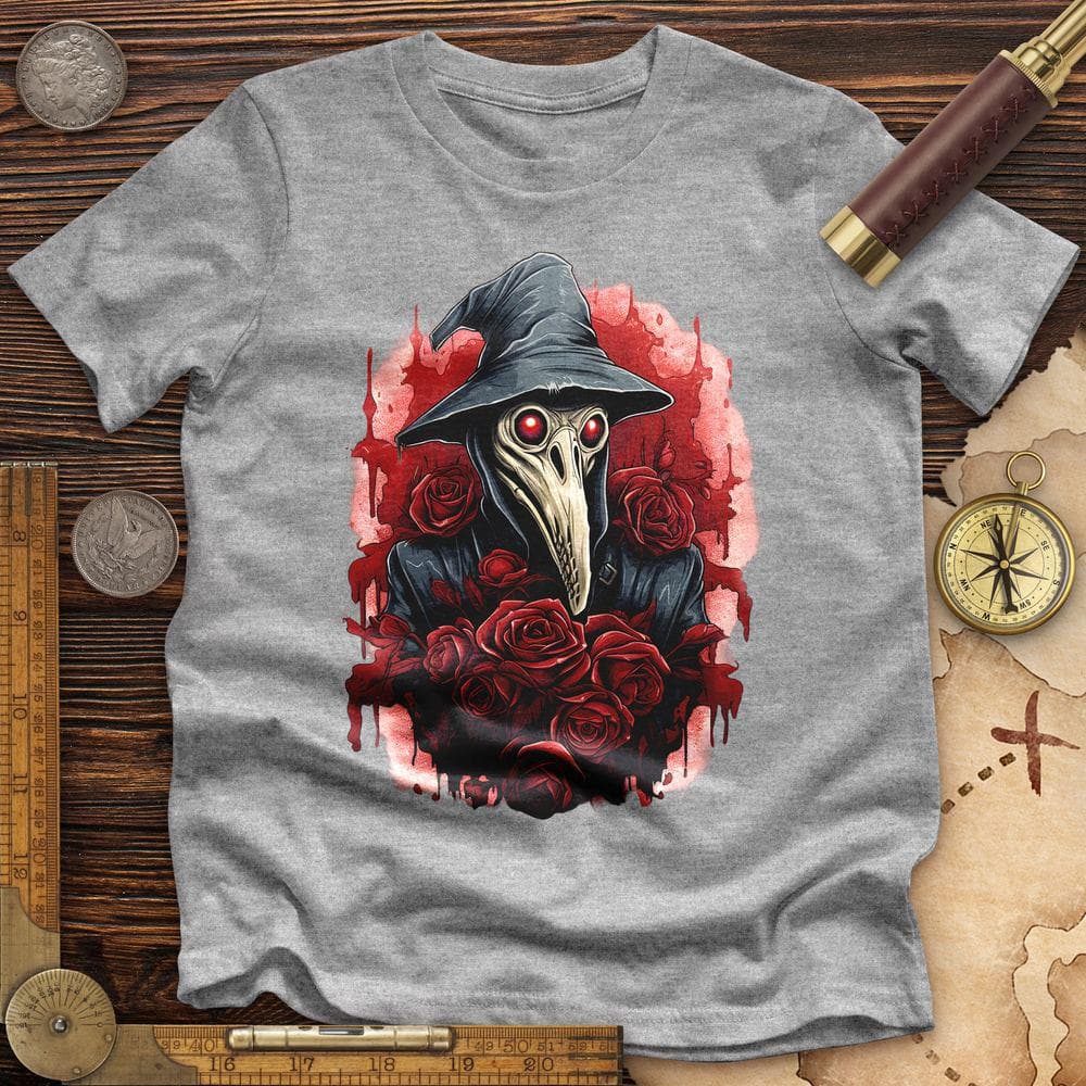Plague Doctor Roses Premium Quality Tee Hoodie, Sweatshirt | ZylaModa.com (Image 1)