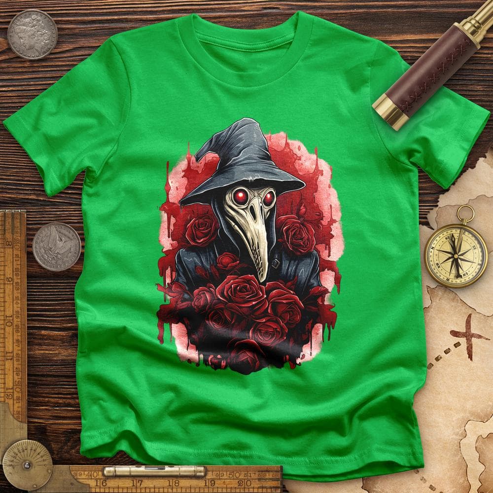 Plague Doctor Roses T-Shirt Hoodie, Sweatshirt | ZylaModa.com (Image 4)