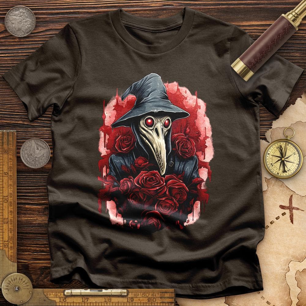 Plague Doctor Roses T-Shirt Hoodie, Sweatshirt | ZylaModa.com (Image 3)