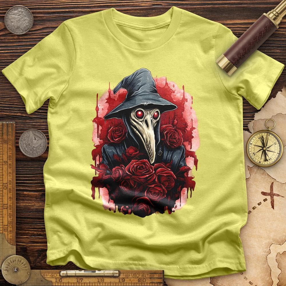 Plague Doctor Roses T-Shirt Hoodie, Sweatshirt | ZylaModa.com (Image 1)