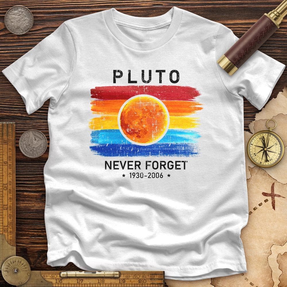 Pluto Never Forget Premium Quality Tee Hoodie, Sweatshirt | ZylaModa.com (Image 2)