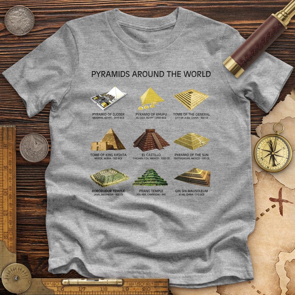 Pyramids Of The World Premium Quality Tee Hoodie, Sweatshirt | ZylaModa.com (Image 2)