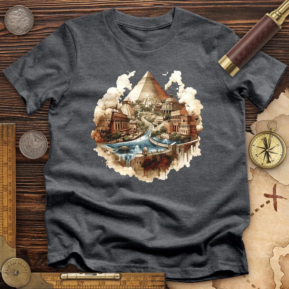 Pyramids Egypt City With River Premium QualityTee T-Shirts, Hoodie, Sweatshirt | ZylaModa.com (Image 4)