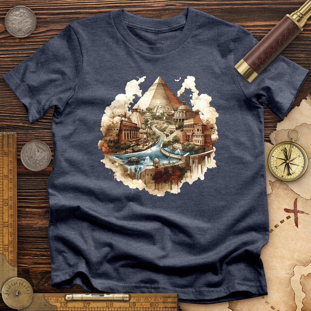 Pyramids Egypt City With River Premium QualityTee T-Shirts, Hoodie, Sweatshirt | ZylaModa.com (Image 2)