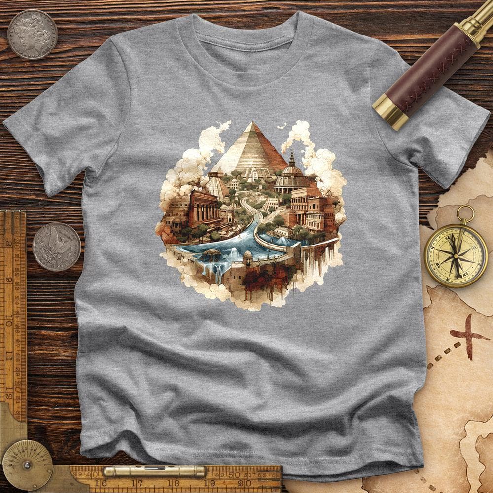 Pyramids Egypt City With River Premium QualityTee T-Shirts, Hoodie, Sweatshirt | ZylaModa.com (Image 3)
