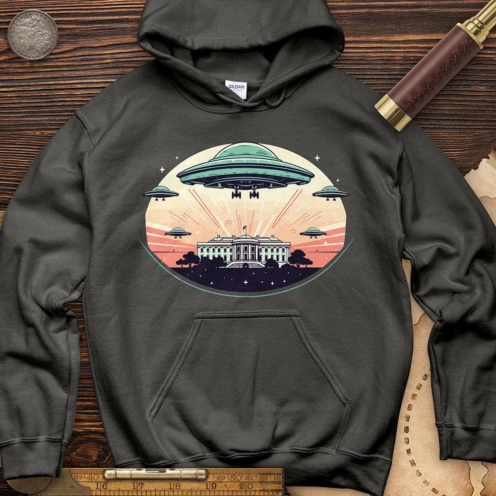 UFO Over White House Hoodie T-Shirts, Sweatshirt | ZylaModa.com (Image 3)