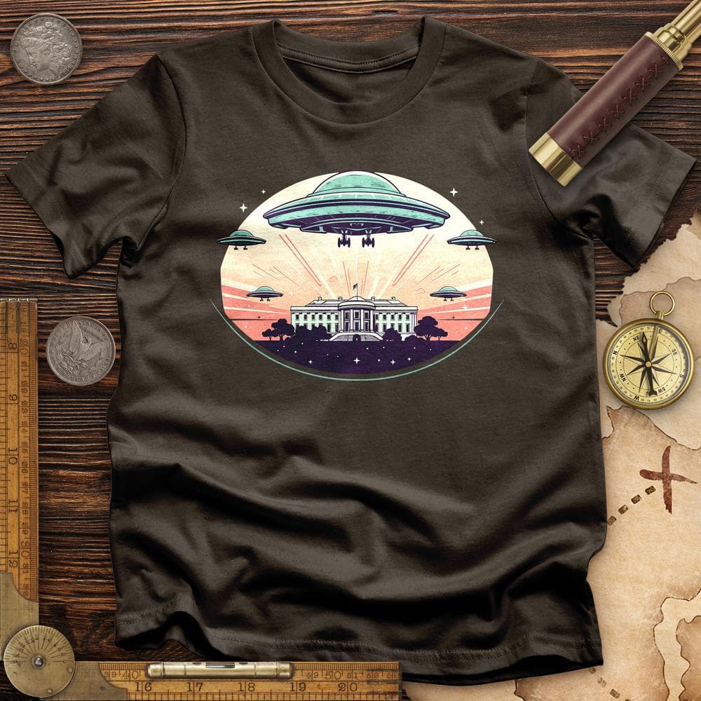 UFO Over White House T-Shirt Hoodie, Sweatshirt | ZylaModa.com (Image 3)