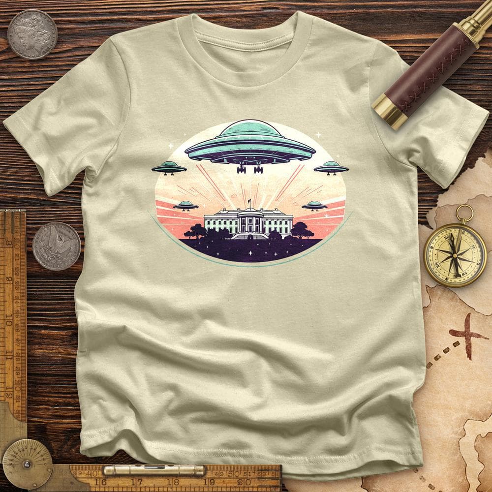 UFO Over White House T-Shirt Hoodie, Sweatshirt | ZylaModa.com (Image 1)