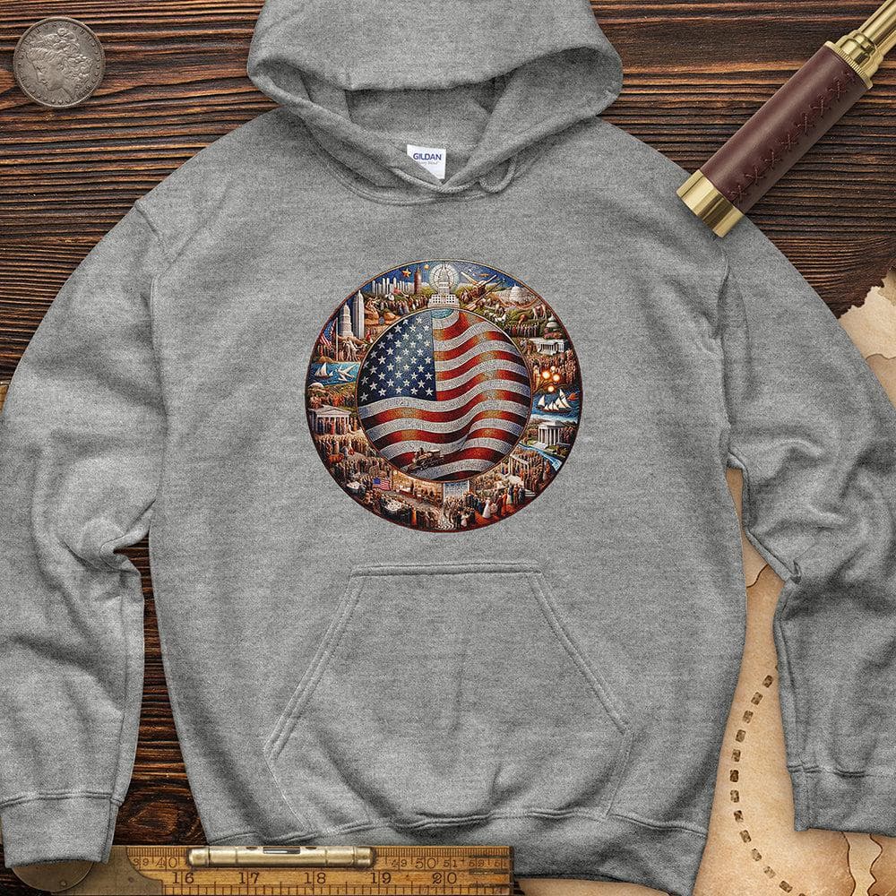 USA Mosaic Hoodie T-Shirts, Sweatshirt | ZylaModa.com (Image 5)