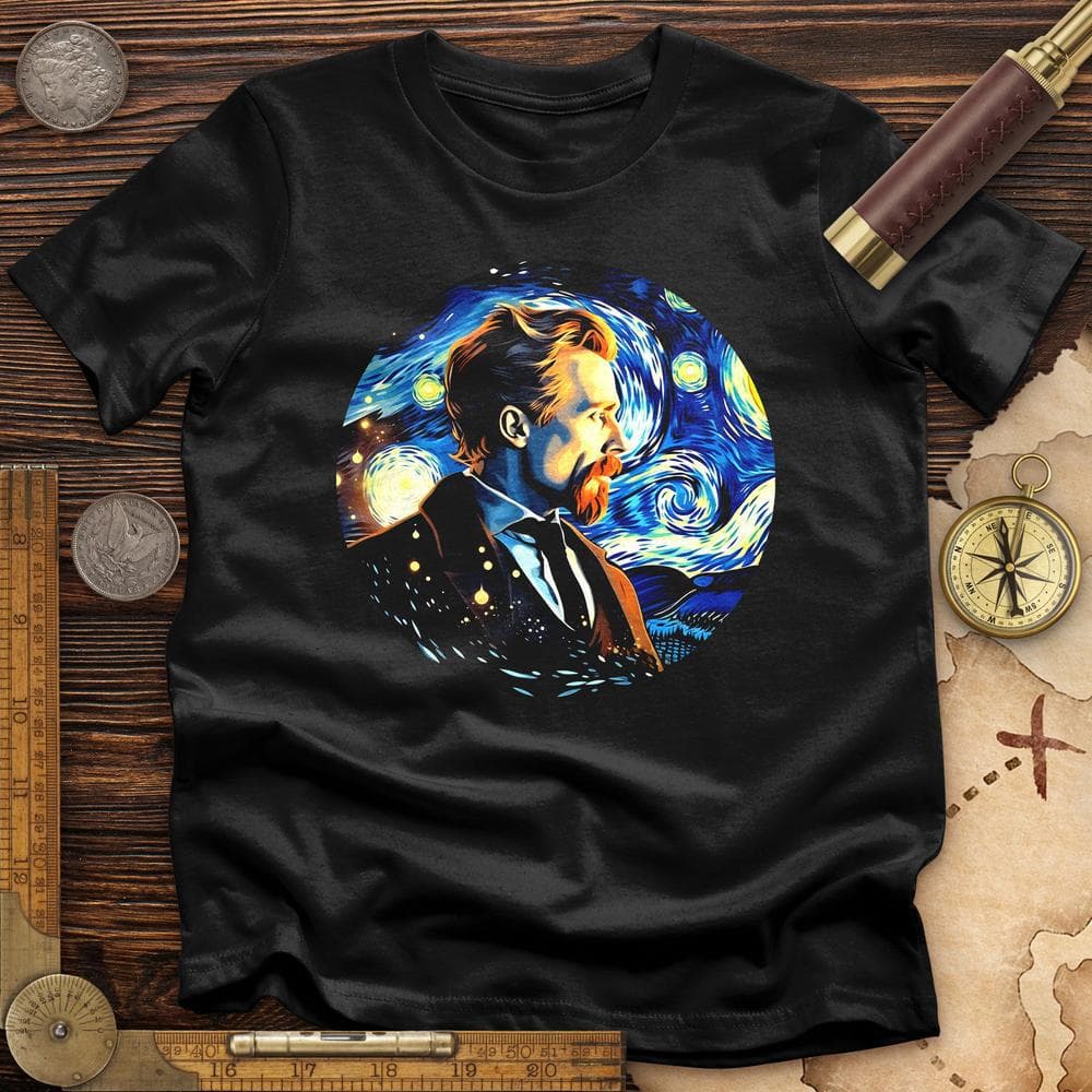 Van Gogh In Starry Night Premium Quality Tee Hoodie, Sweatshirt | ZylaModa.com (Image 3)
