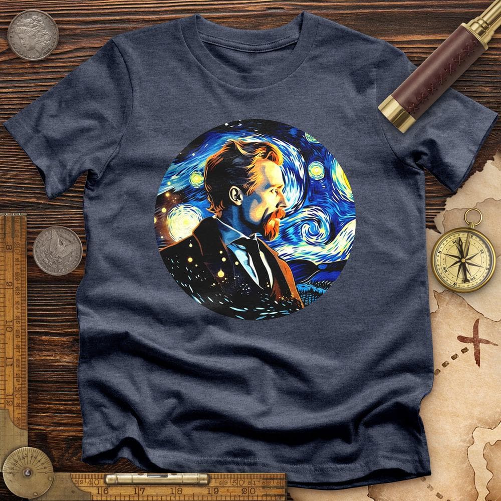 Van Gogh In Starry Night Premium Quality Tee Hoodie, Sweatshirt | ZylaModa.com (Image 5)