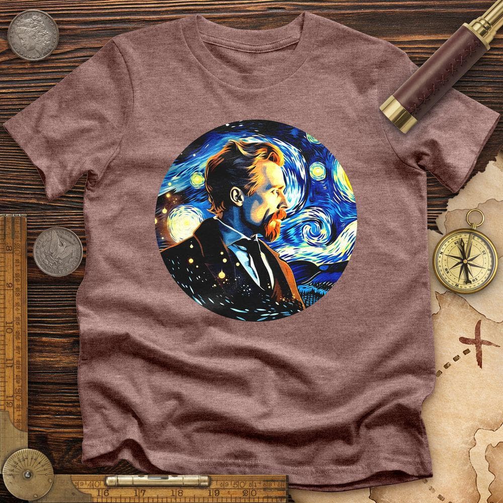 Van Gogh In Starry Night Premium Quality Tee Hoodie, Sweatshirt | ZylaModa.com (Image 1)