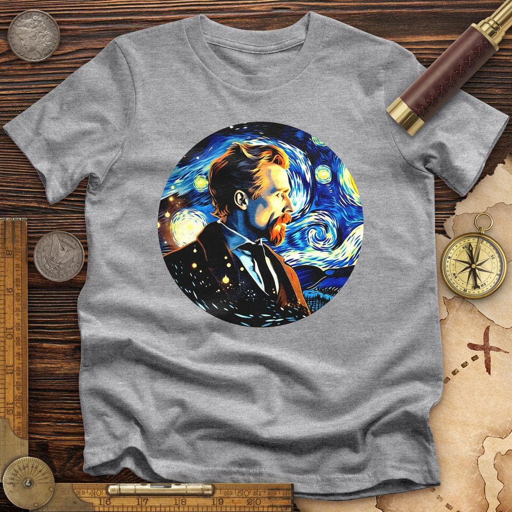 Van Gogh In Starry Night Premium Quality Tee Hoodie, Sweatshirt | ZylaModa.com (Image 2)