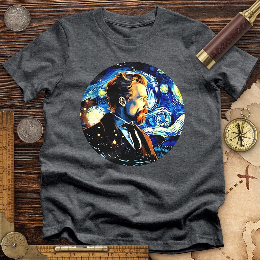 Van Gogh In Starry Night Premium Quality Tee Hoodie, Sweatshirt | ZylaModa.com (Image 4)