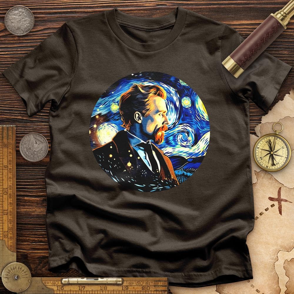 Van Gogh In Starry Night T-Shirt Hoodie, Sweatshirt | ZylaModa.com (Image 3)