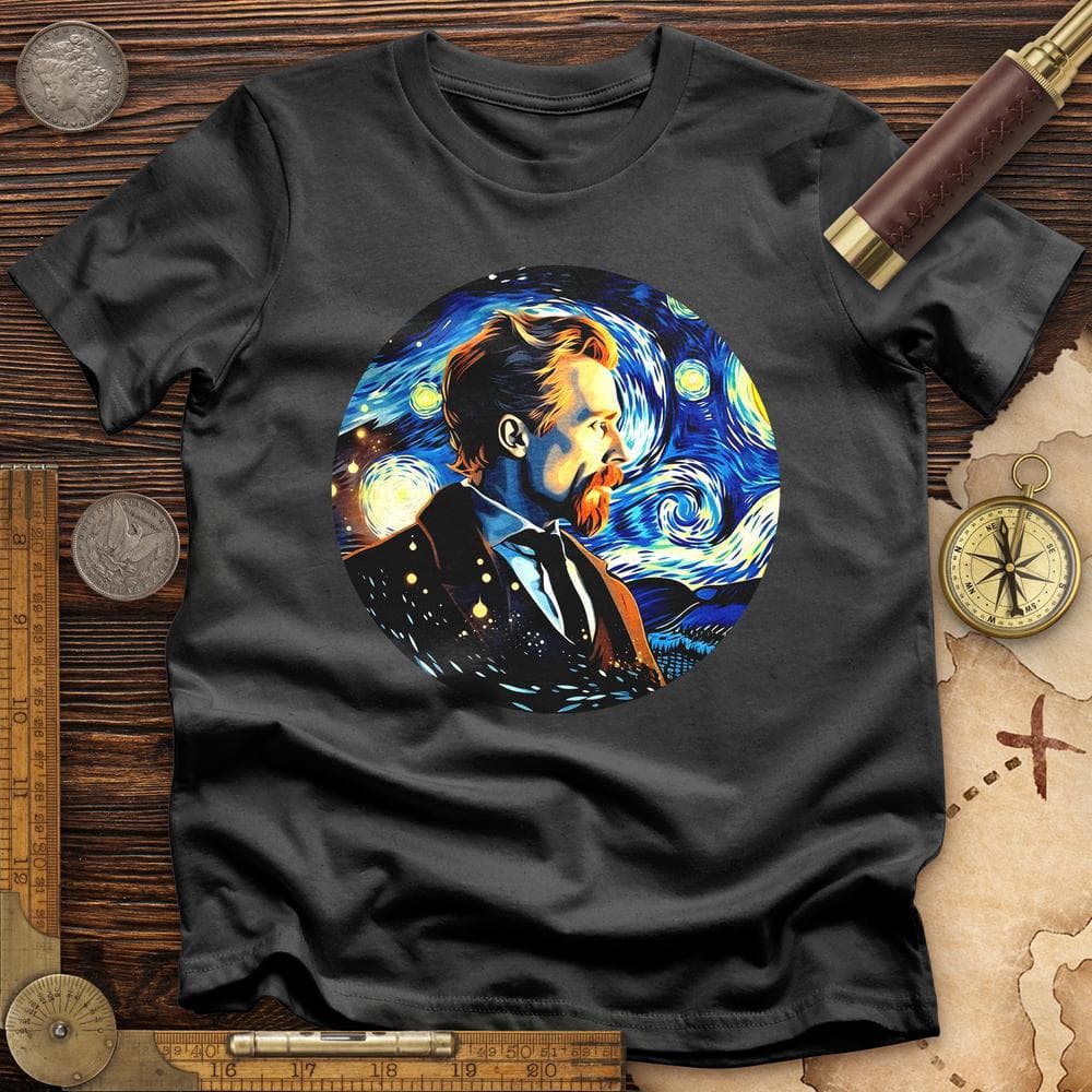 Van Gogh In Starry Night T-Shirt Hoodie, Sweatshirt | ZylaModa.com (Image 2)