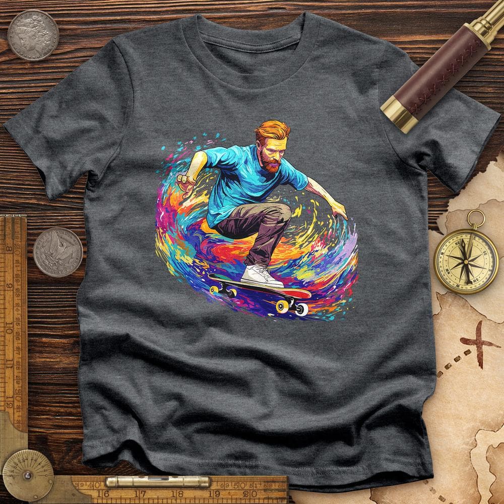 Van Gogh Skateboarding Premium QualityTee T-Shirts, Hoodie, Sweatshirt | ZylaModa.com (Image 4)