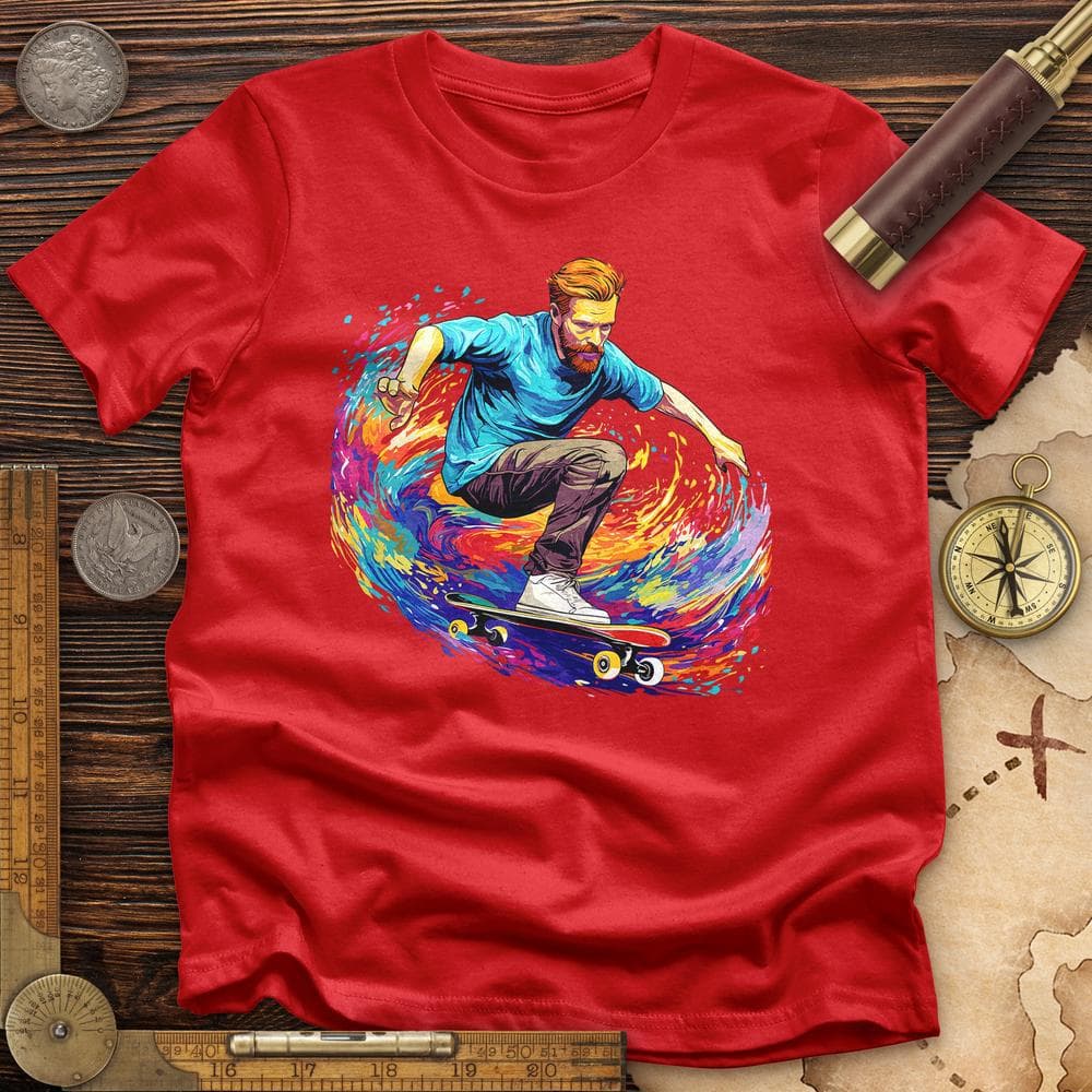 Van Gogh Skateboarding T-Shirt Hoodie, Sweatshirt | ZylaModa.com (Image 5)