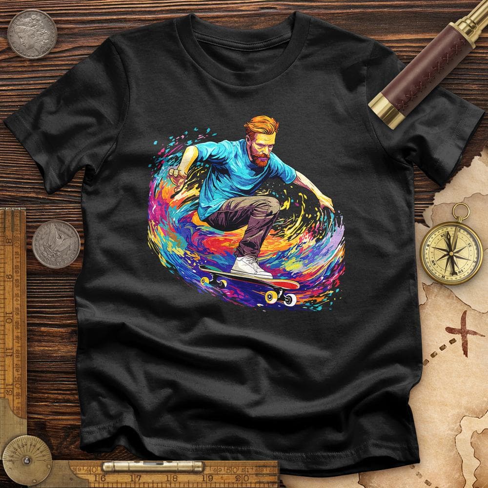 Van Gogh Skateboarding T-Shirt Hoodie, Sweatshirt | ZylaModa.com (Image 1)