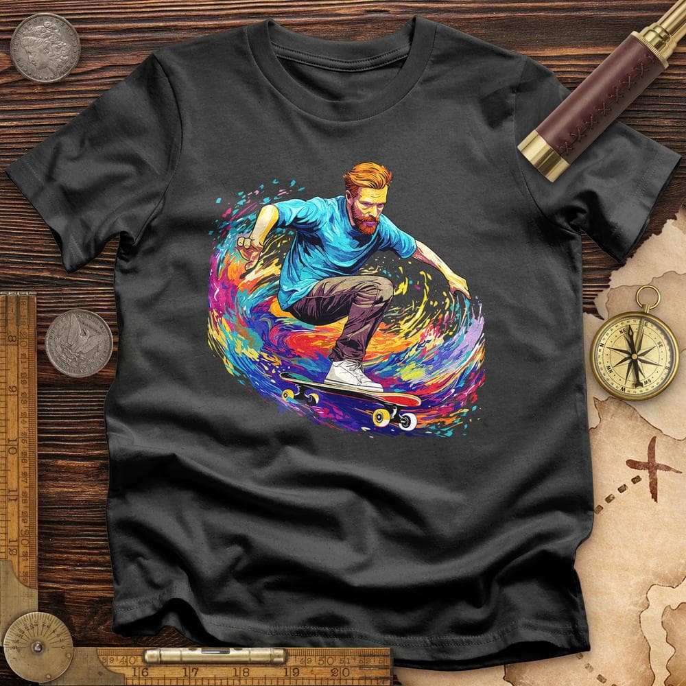 Van Gogh Skateboarding T-Shirt Hoodie, Sweatshirt | ZylaModa.com (Image 3)