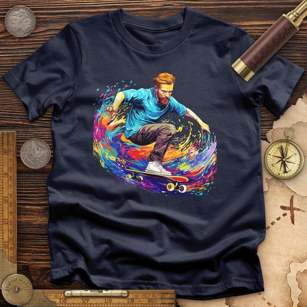 Van Gogh Skateboarding T-Shirt Hoodie, Sweatshirt | ZylaModa.com (Image 2)