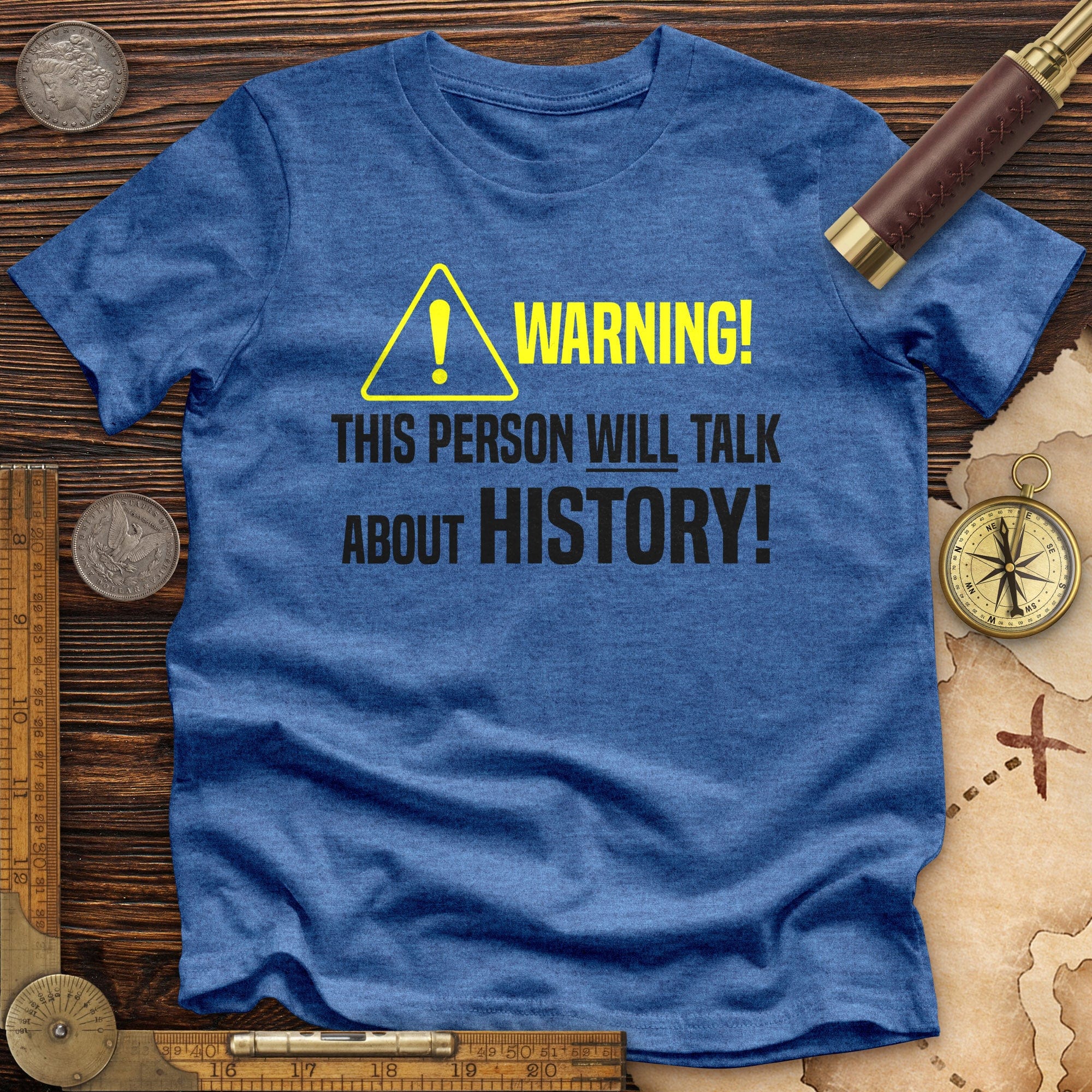 Warning Will Talk History Premium Quality Tee Hoodie, Sweatshirt | ZylaModa.com (Image 2)