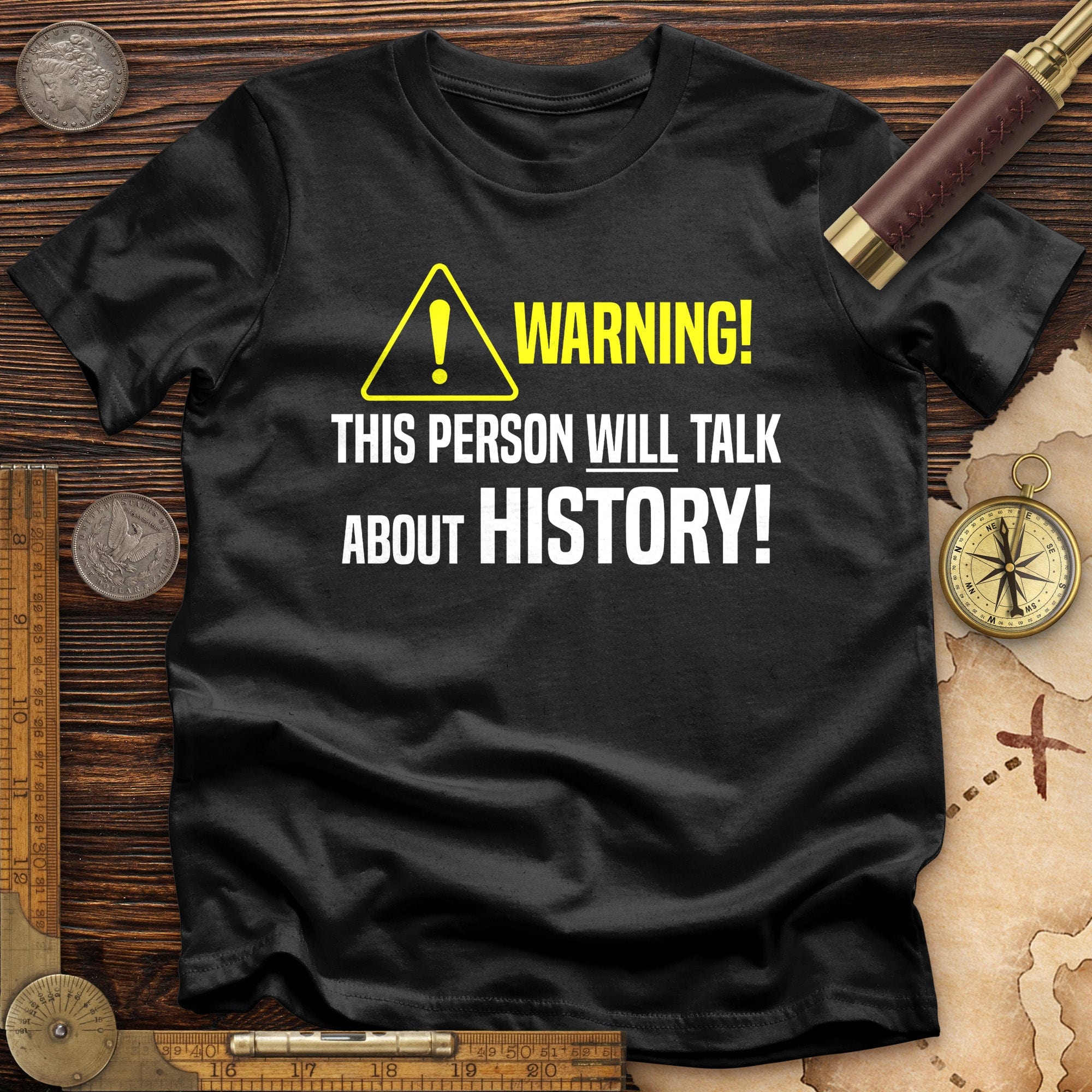 Warning Will Talk History T-Shirt Hoodie, Sweatshirt | ZylaModa.com (Image 3)